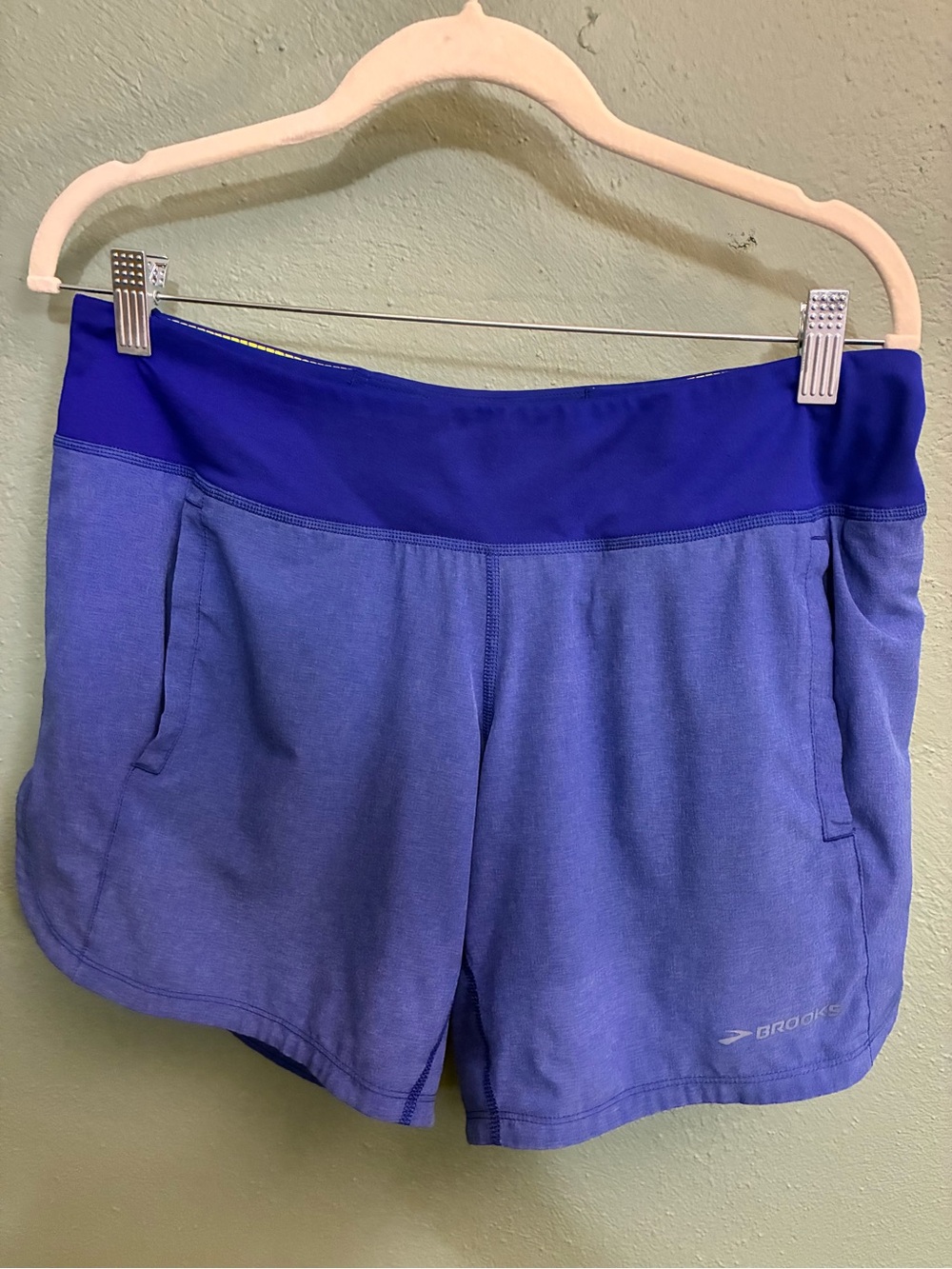 Brooks Women's Dual-Tone Violet Athletic Shorts